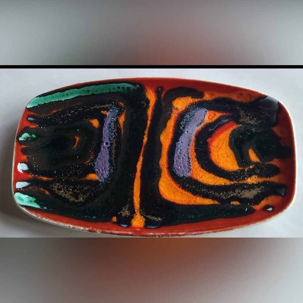 Vintage 1960s Poole Pottery Trinket Dish England-free shipping